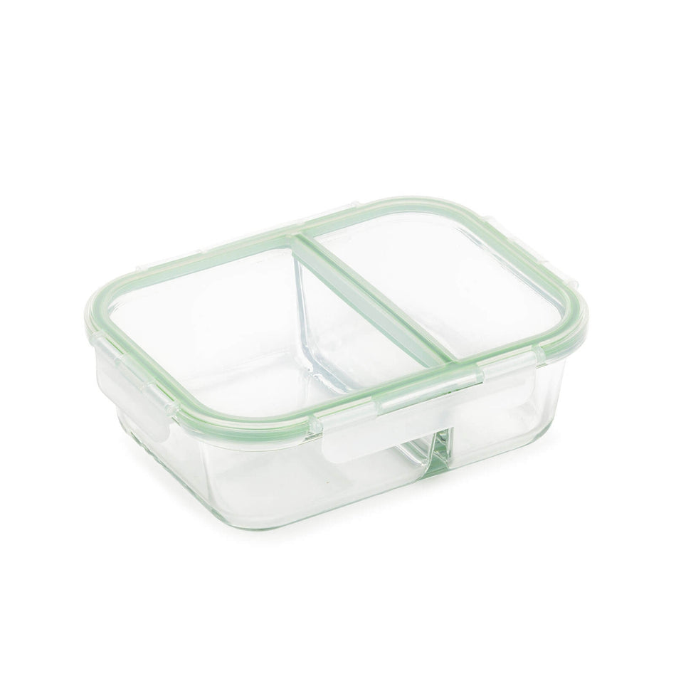 Ristkülikukujuline klaasist ahjuvorm kaane ja vaheseinaga Rosmarino Bake&Go – 1300 ml