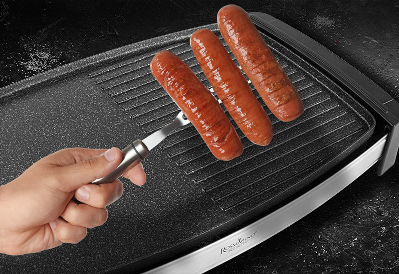 Rohkem ei kleepu toit grillplaadi külge ja vajate vähem rasva.
