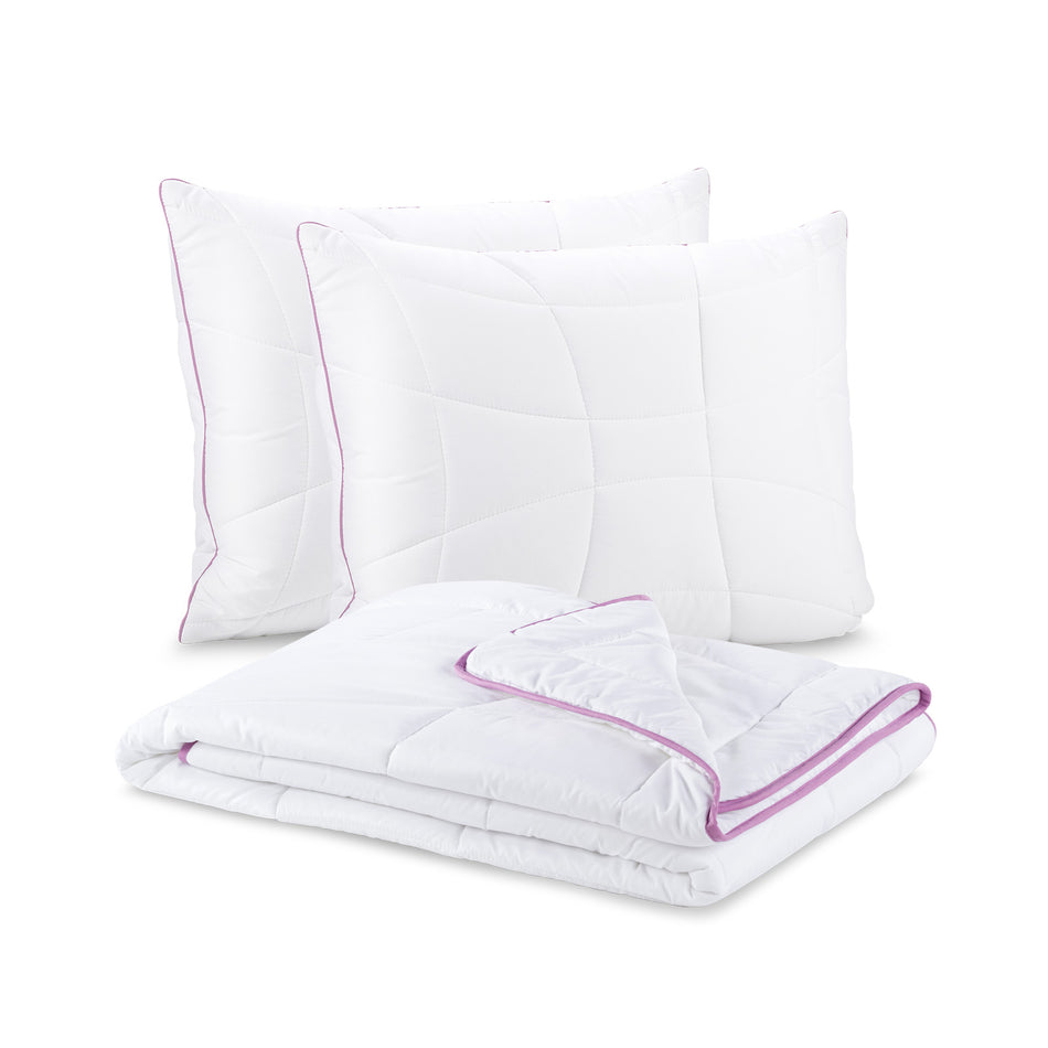 3-osaline tekkide ja patjade komplekt Vitapur Lavender Provence Summer