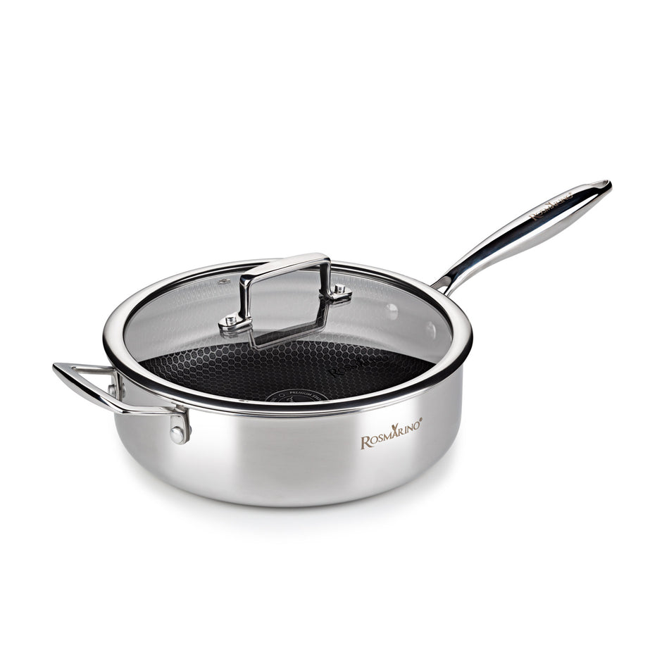 Premium sautepann kaanega Rosmarino HexaPro – 24 cm