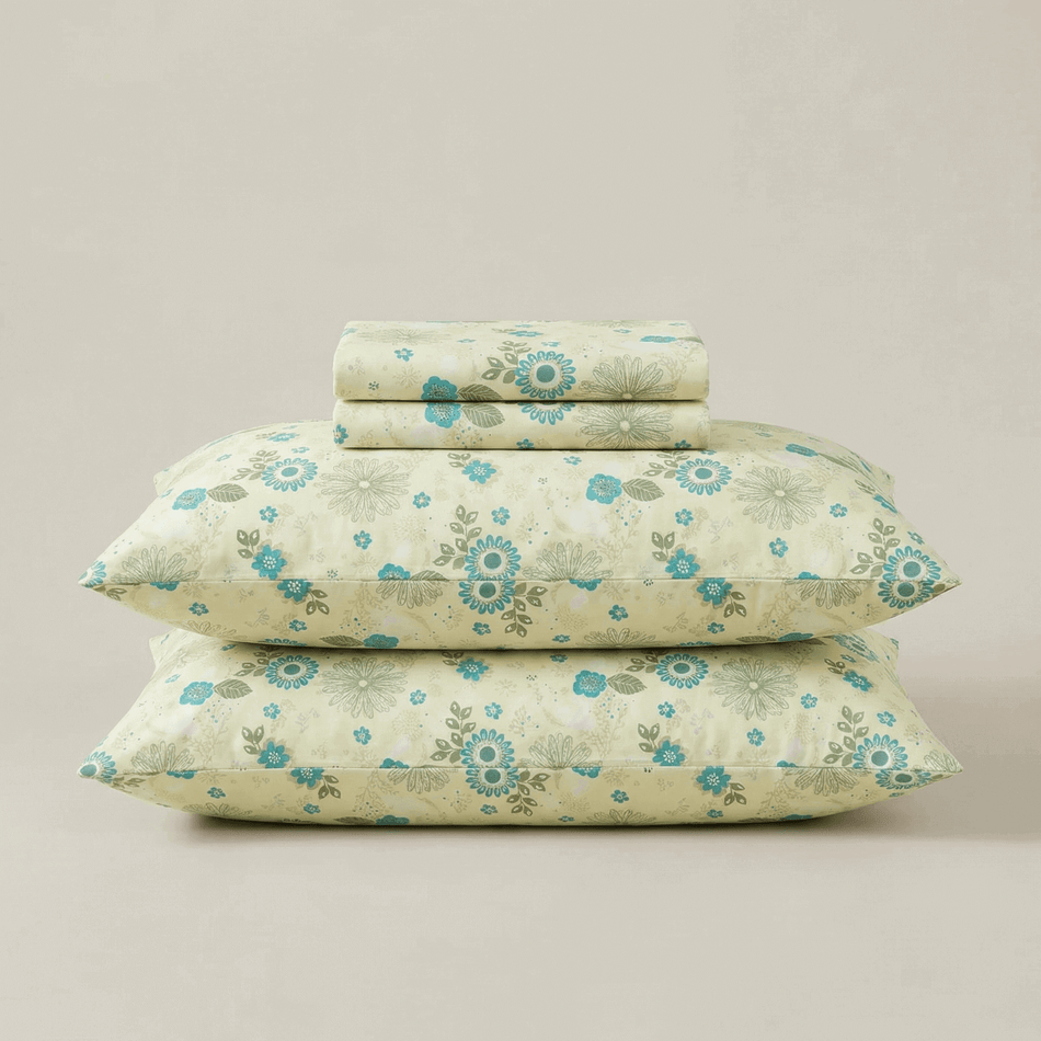 Puuvillasatiinist voodipesu Svilanit Floral Head