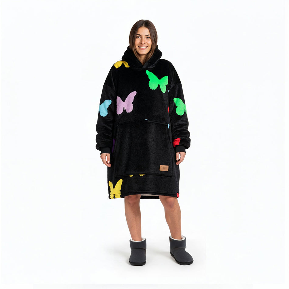 Agnė Kuzmickaitė x Vitapur kapuutsiga pleed varrukatega Butterfly