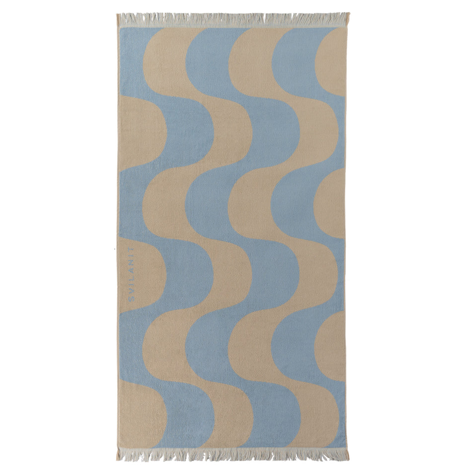 Svilanit premium suur rannarätik Waves, 100 x 180 cm