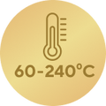 Temperatuurivahemik 60–240 °C3